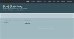 Desktop Screenshot of drchristianmayer.de
